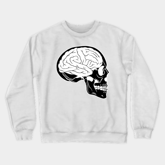 Esoteric Black Skull Crewneck Sweatshirt by Defiant Smile